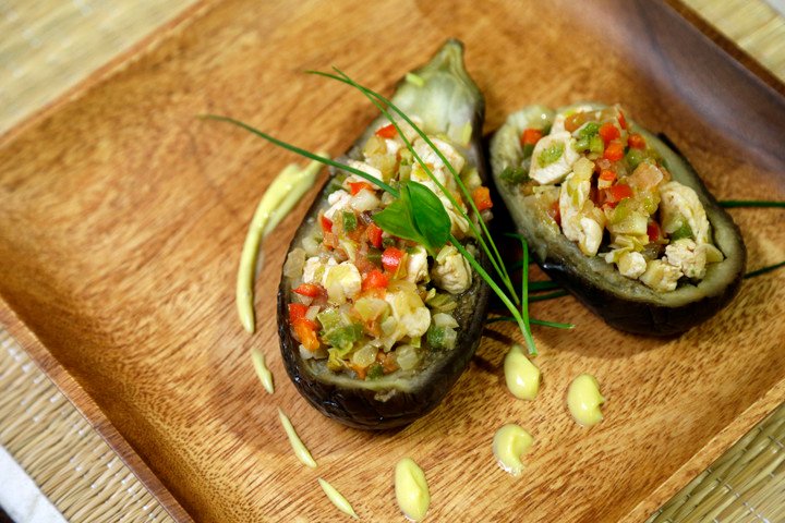Berenjenas rellenas. Foto. Maxi Failla.
