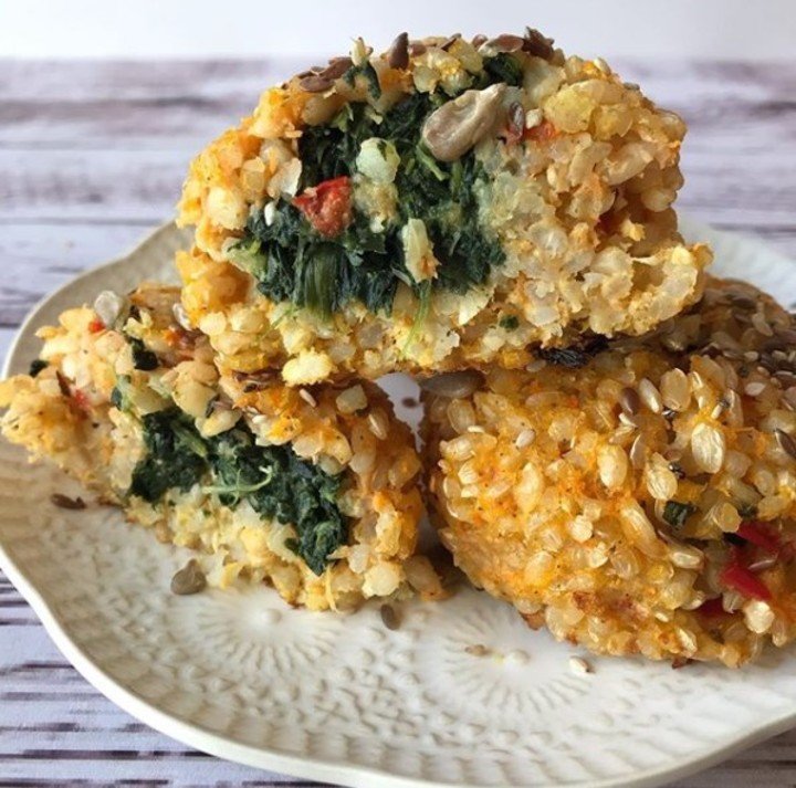 Bombas de arroz y zanahoria de @daireauxnutricion