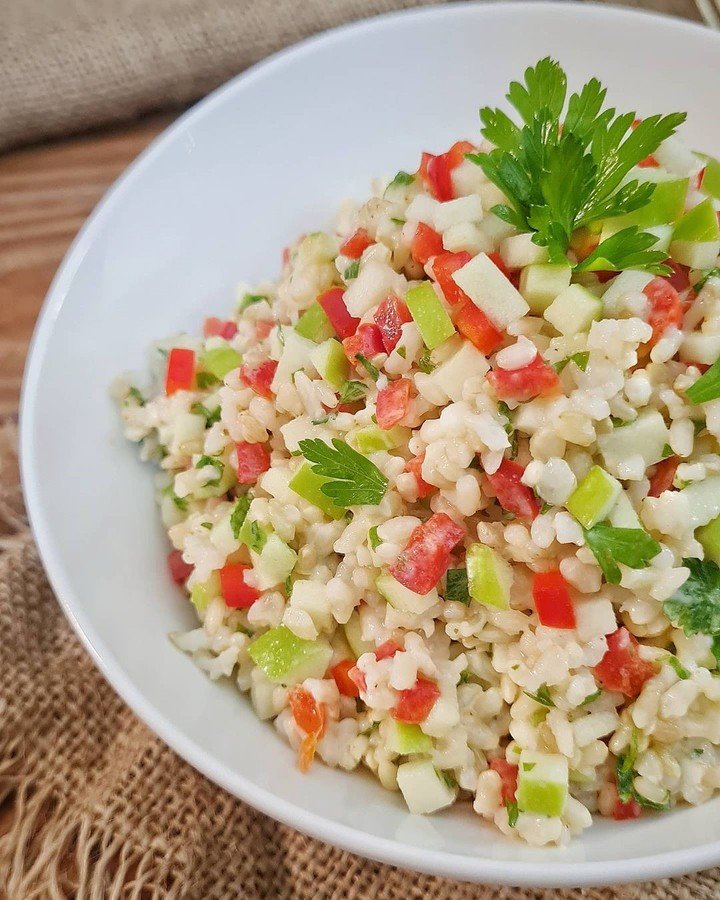 Ensalada de arroz. Foto @recetasdepato.