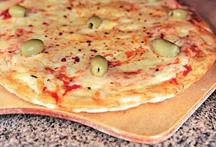 Masa de pizza.