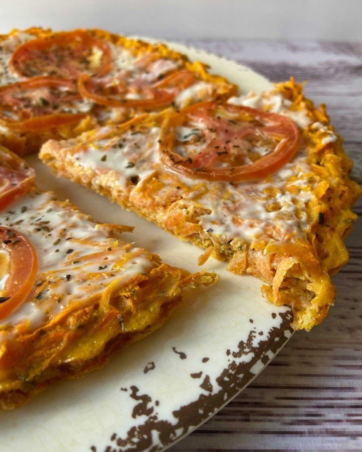 Pizza de zanahoria.