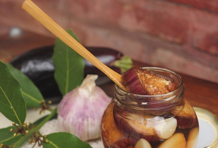 Escabeche de berenjenas.