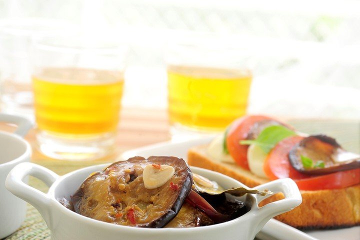 Escabeche de berenjenas.