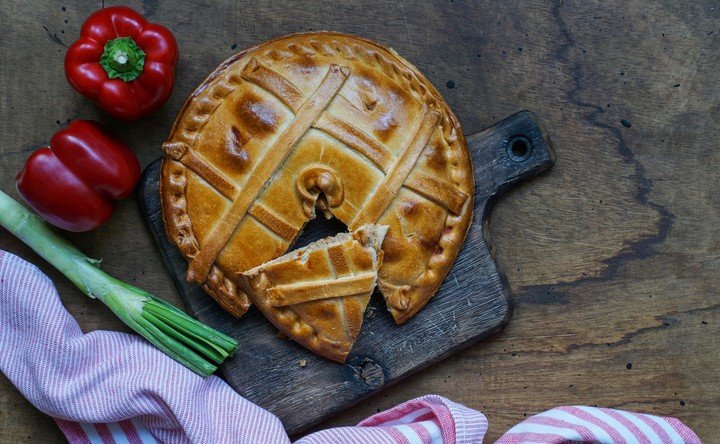 Tarta integral de pescado sin TACC.