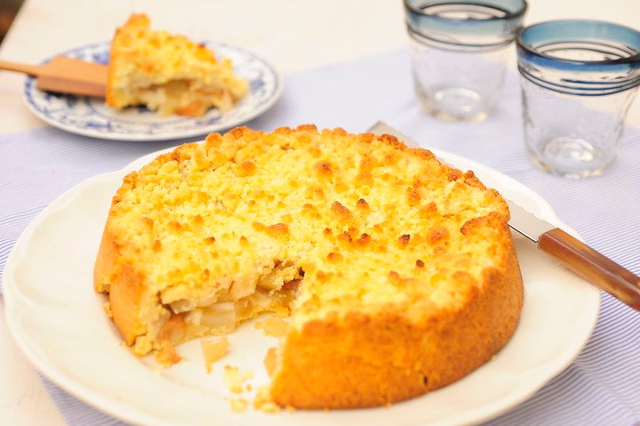 Tarta de manzanas y peras